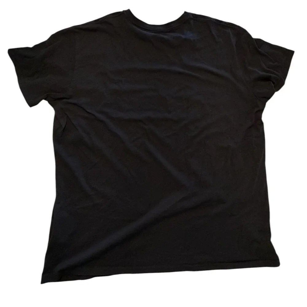 Adidas Golf Shirt Mens 3XL Black Short Sleeve Big Logo Graphic Cotton T-Shirt